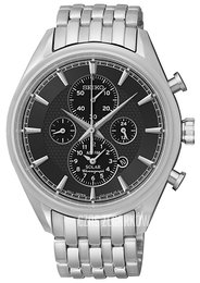 Seiko Czarny/Stal Ø42 mm SSC211P1