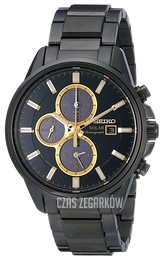 Seiko Chronograph Czarny/Stal Ø42 mm SSC269