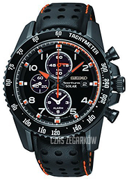 Seiko Sportura Czarny/Skóra Ø42 mm SSC273