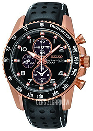 Seiko Sportura Czarny/Skóra Ø41 mm SSC274