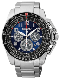 Seiko Chronograph Niebieski/Stal Ø44 mm SSC275