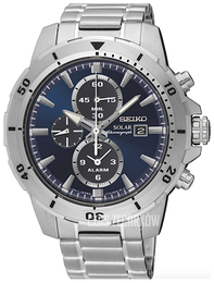 Seiko Chronograph Niebieski/Stal Ø45 mm SSC555P1