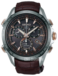 Seiko Astron Szary/Skóra Ø45 mm SSE025J1