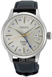 Seiko Presage Srebrny/Skóra Ø40.5 mm SSK049J1