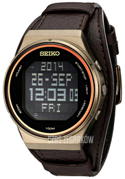 Seiko Czarny/Skóra Ø45 mm STP019