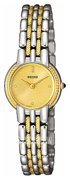 Seiko Dress Ladies Żółte złoto/Stal w odcieniu złota Ø22 mm SUJB34