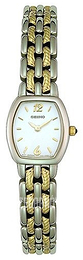 Seiko Dress Ladies Biały/Stal w odcieniu złota SUJC31