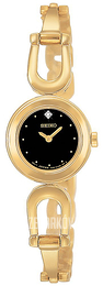 Seiko Dress Ladies Czarny/Stal w odcieniu złota Ø19.5 mm SUJE70