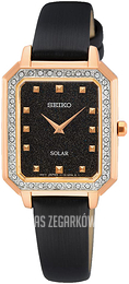 Seiko Dress Czarny/Satyna SUP446P1