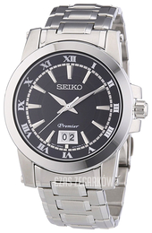 Seiko Premier Czarny/Stal Ø41 mm SUR015P1