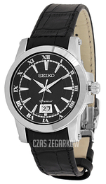 Seiko Czarny/Skóra Ø42 mm SUR015P2