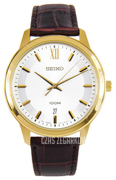 Seiko Biały/Skóra Ø41 mm SUR036P1