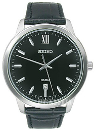 Seiko Dress Czarny/Skóra Ø44 mm SUR045