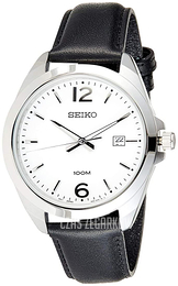 Seiko Classic Biały/Skóra Ø42 mm SUR213P1