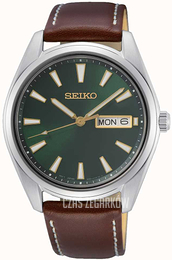 Seiko Neo Classic Zielony/Skóra Ø40.2 mm SUR449P1