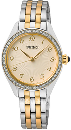 Seiko Dress Szampański/Stal w odcieniu złota Ø29 mm SUR480P1