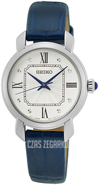 Seiko Classic Biały/Skóra Ø29 mm SUR497P2