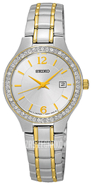 Seiko Dress Ladies Srebrny/Stal w odcieniu złota Ø28 mm SUR783P1
