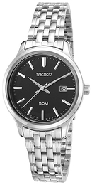 Seiko Dress Czarny/Stal Ø30 mm SUR795P1