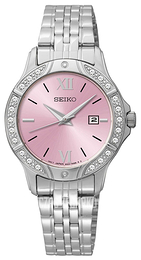 Seiko Dress Ladies Różowy/Stal Ø30 mm SUR863