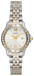 Seiko Dress Ladies Srebrny/Stal w odcieniu złota Ø30 mm SUR864