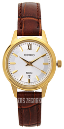 Seiko Dress Ladies Srebrny/Skóra Ø28 mm SUR880