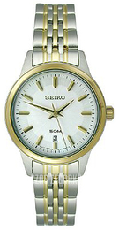 Seiko Srebrny/Stal w odcieniu złota Ø30 mm SUR882