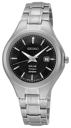 Seiko Solar Czarny/Tytan Ø30 mm SUT201P1