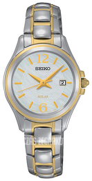 Seiko Solar Srebrny/Stal w odcieniu złota Ø27 mm SUT234P1