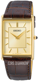 Seiko Discover More Zloty/Skóra 38.2x27.9 mm SWR064P1