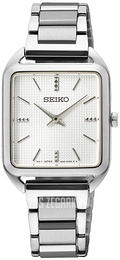 Seiko Classic Biały/Stal 26x26 mm SWR073P1