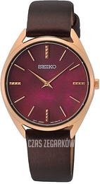 Seiko Classic Czerwony/Skóra Ø32 mm SWR082P1