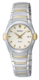 Seiko Dress Ladies Kremowy/Stal w odcieniu złota Ø27 mm SXB386P1