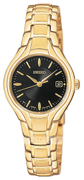 Seiko Czarny/Pozlacana Ø25 mm SXDA36