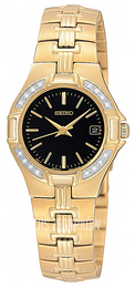 Seiko Czarny/Pozlacana Ø29 mm SXDA44
