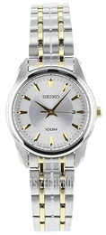Seiko Dress Ladies Srebrny/Stal w odcieniu złota Ø27.8 mm SXDE67