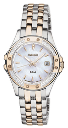 Seiko Le Grand Sport Biały/Stal w kolorze różowego złota Ø27 mm SXDE84