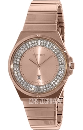 Seiko Dress Ladies Różowe złoto/Stal w kolorze różowego złota Ø33 mm SXDF74