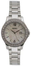 Seiko Dress Ladies Biały/Stal Ø29 mm SXDF77