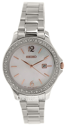 Seiko Dress Ladies Biały/Stal Ø30 mm SXDF79P1