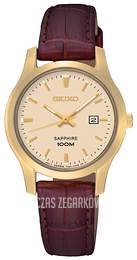 Seiko Dress Ladies Beżowy/Skóra Ø29 mm SXDG66P1