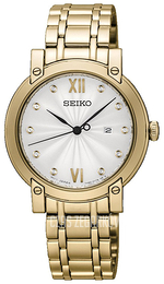 Seiko Dress Ladies Srebrny/Stal w odcieniu złota Ø31 mm SXDG80P1