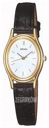Seiko Dress Ladies Biały/Skóra Ø20 mm SXGA82