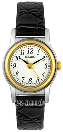 Seiko Dress Ladies Biały/Skóra Ø19 mm SXGM10