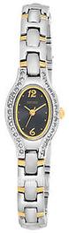 Seiko Dress Ladies Czarny/Stal w odcieniu złota Ø17.8 mm SXGN71