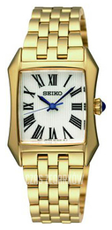 Seiko Dress Ladies Biały/Stal w odcieniu złota SXGP22