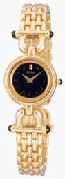 Seiko Dress Ladies Czarny/Stal w odcieniu złota Ø18 mm SXNN48