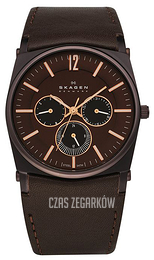 Skagen Denmark Brązowy/Skóra Ø39 mm 759LDRD