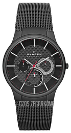 Skagen Aktiv Czarny/Stal Ø40 mm 809XLTBB