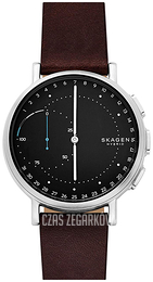 Skagen Signatur Czarny/Skóra Ø42 mm SKT1111